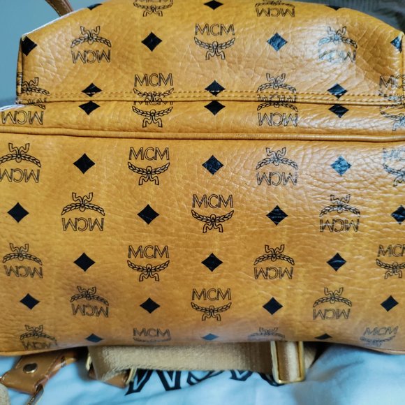 MCM Backpack Cognac w/ Front Studs (Unisex, One Size) main image 14
